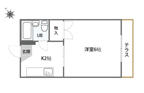 西区南別府　賃貸マンション　　ハイツサンシャイン1階部分　駐車場空き有