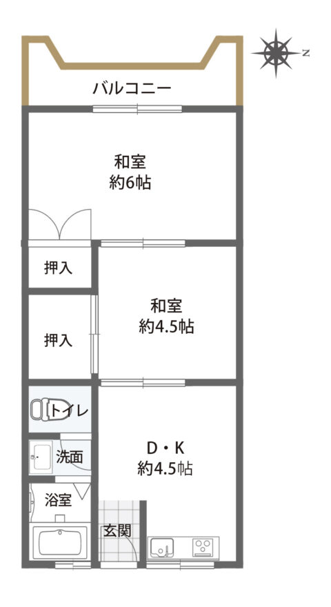 阪急武庫之荘駅　徒歩10分　サンハイツ武庫　即可