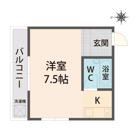 灘区水道筋商店街近く　賃貸マンション　メゾン８８　4階部分