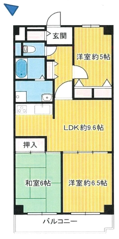 明石土山駅前スカイハイツA棟　11階部分　西南向き